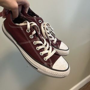 Converse sneakers, maroon/red color!